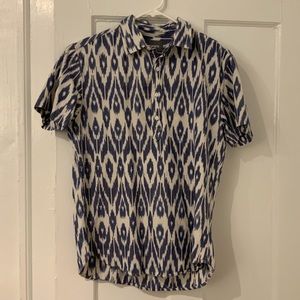 Bonobos Slim Fit Popover Collar Short Sleeve Shirt